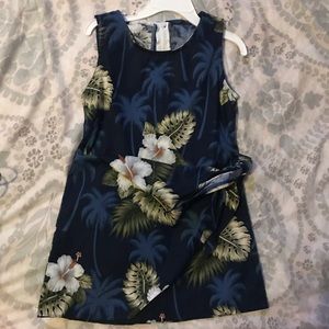 Girl’s Blue Hawaiian Dress